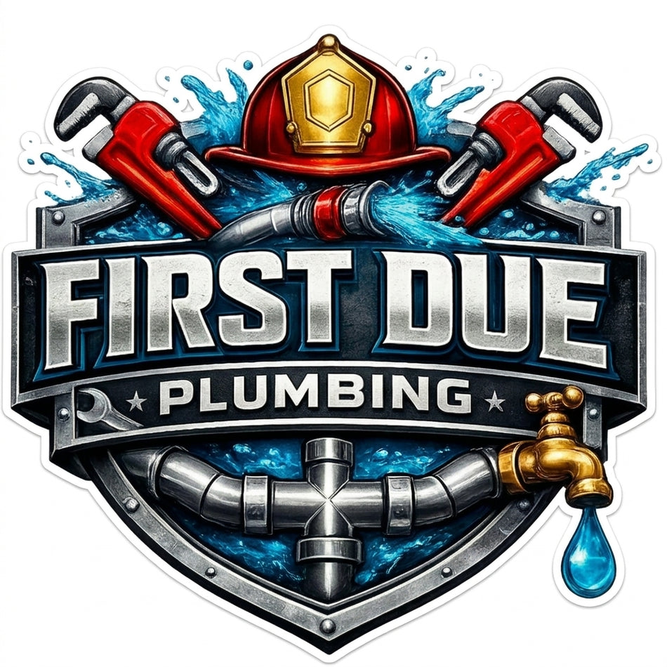 First Due Plumbing Window/Hardhat Decal (sqd.1)