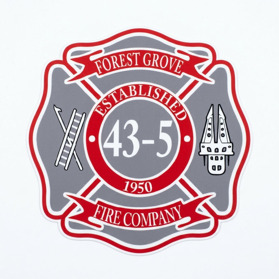 Forest Grove Fire Company Window/Hardhat Decal