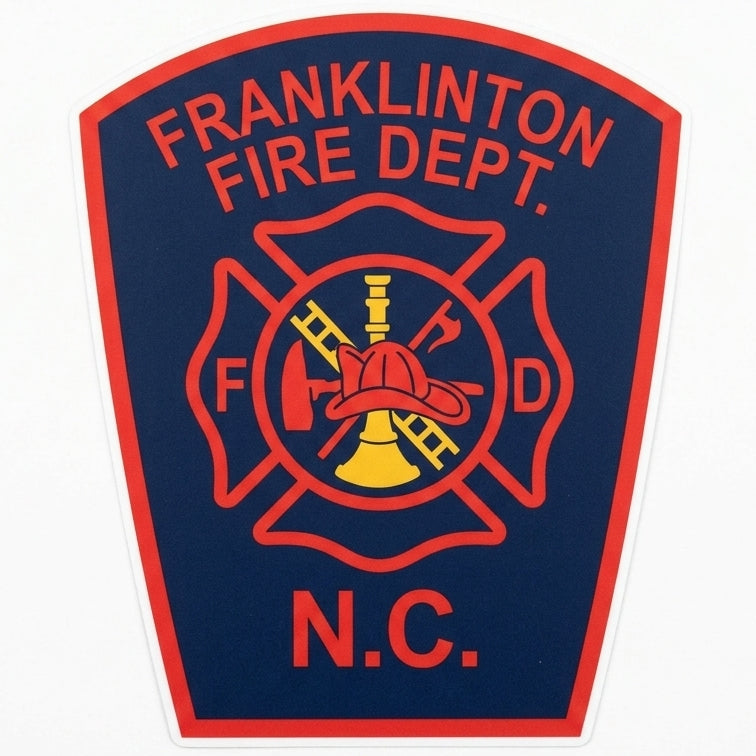 Franklinton Fire Dept Window/Hardhat Decal (sqd.1)
