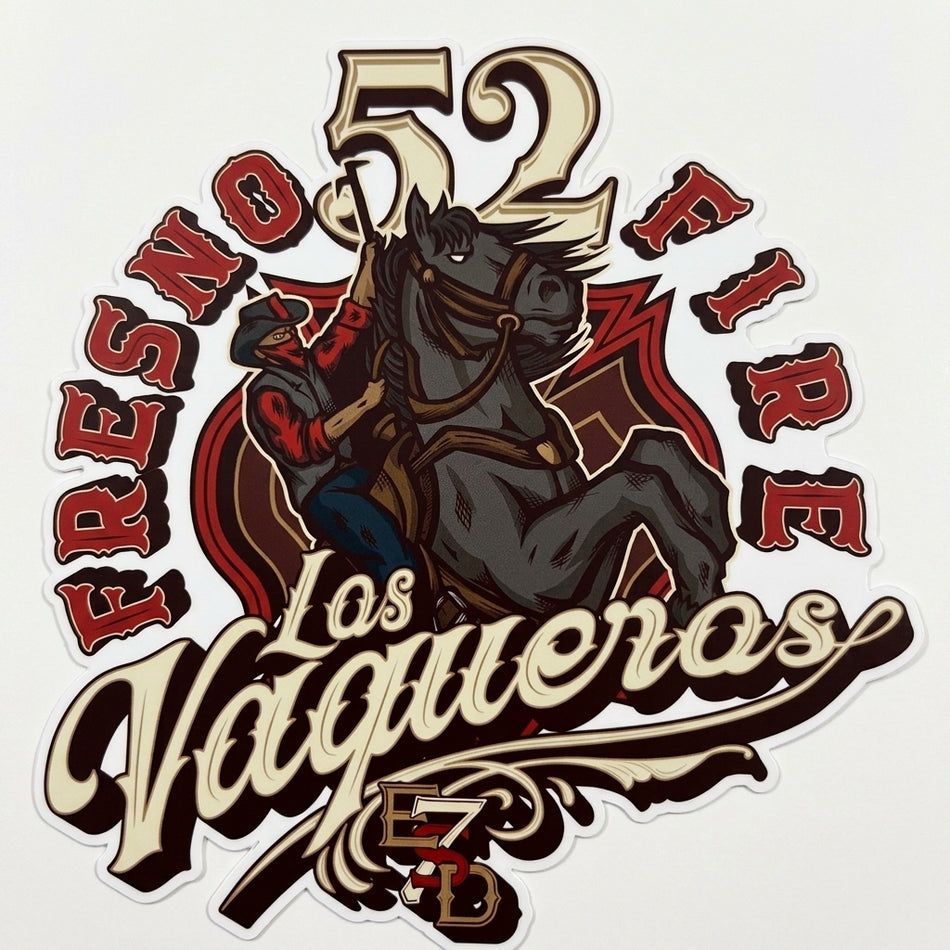 Fresno Fire 52 Window/Helmet Decal or MAGNET (sqd.1)