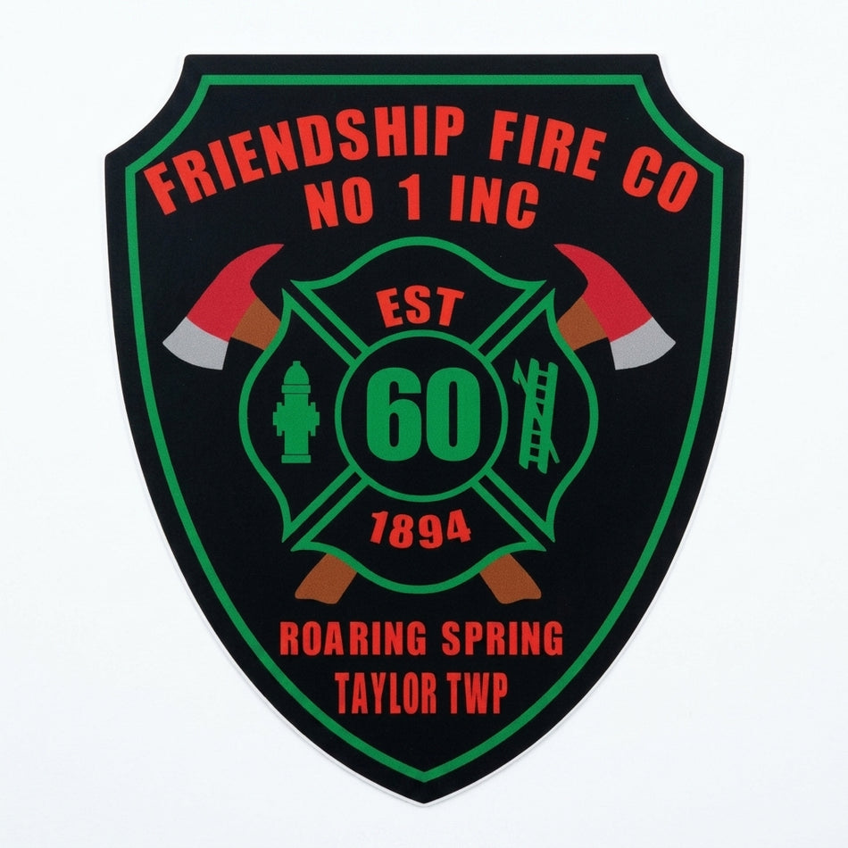 Friendship Fire Company 1 Window/Helmet Decal or MAGNET (sqd.1)