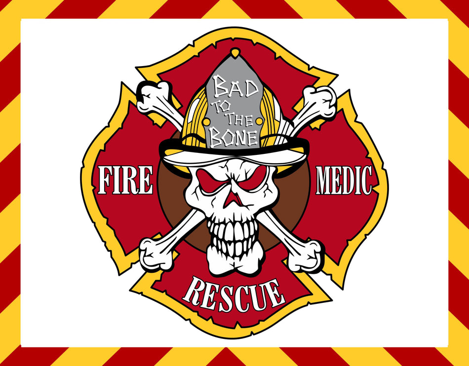 Window Decal - Fire Rescue Medic Maltese Decal