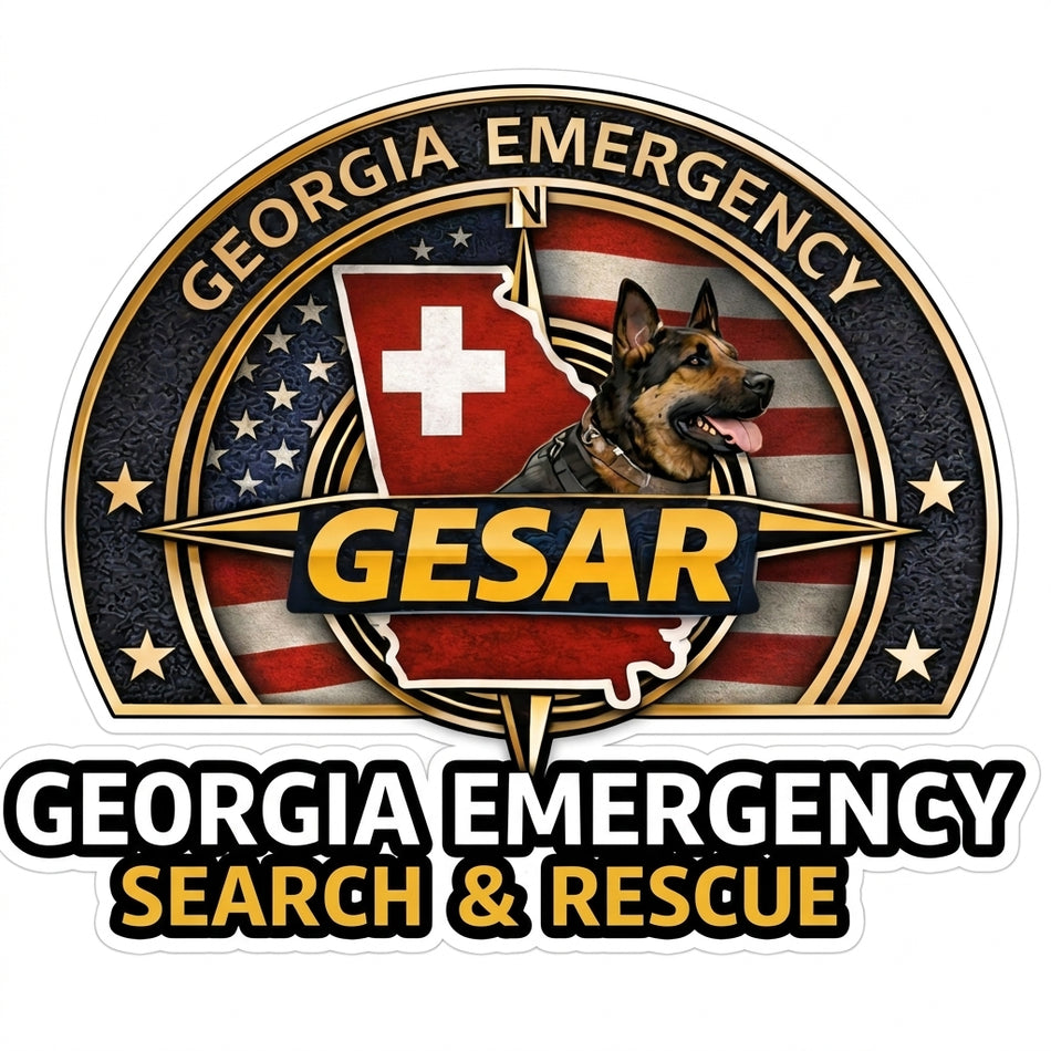 Georgia Emergency Search and Rescue Customer Decal or Magnet (sqd.1)