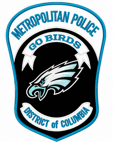 Metro PD Go Birds Customer Window or Helmet Decal economy non-reflective decal