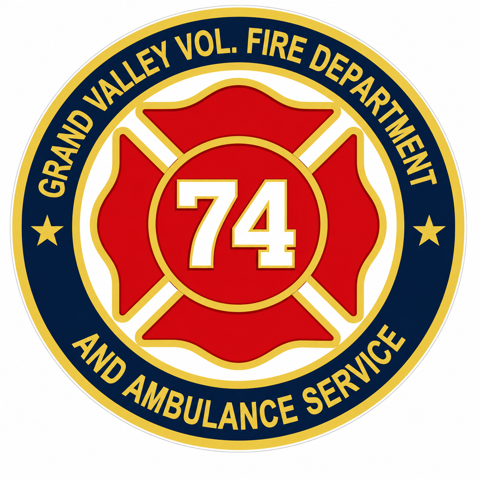 Grand Valley Vol. Fire Department Customer Decal – Economy Bulk Decals sqd.1