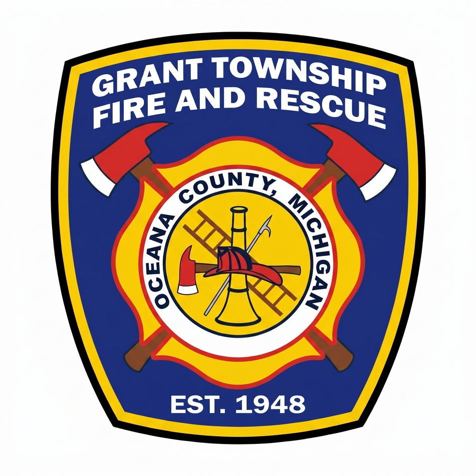 Grant Township Fire Rescue Customer Decal or Magnet