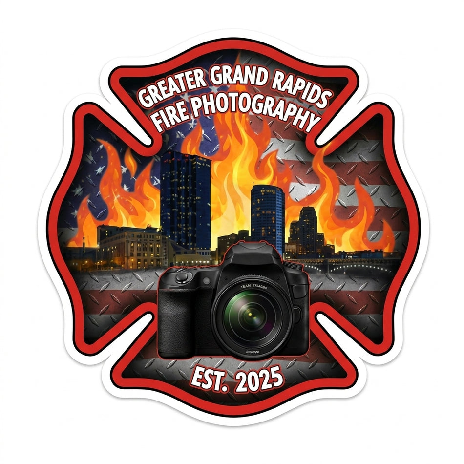 Greater Grand Ripids Photo Window/Helmet Decal or MAGNET (sqd.1)