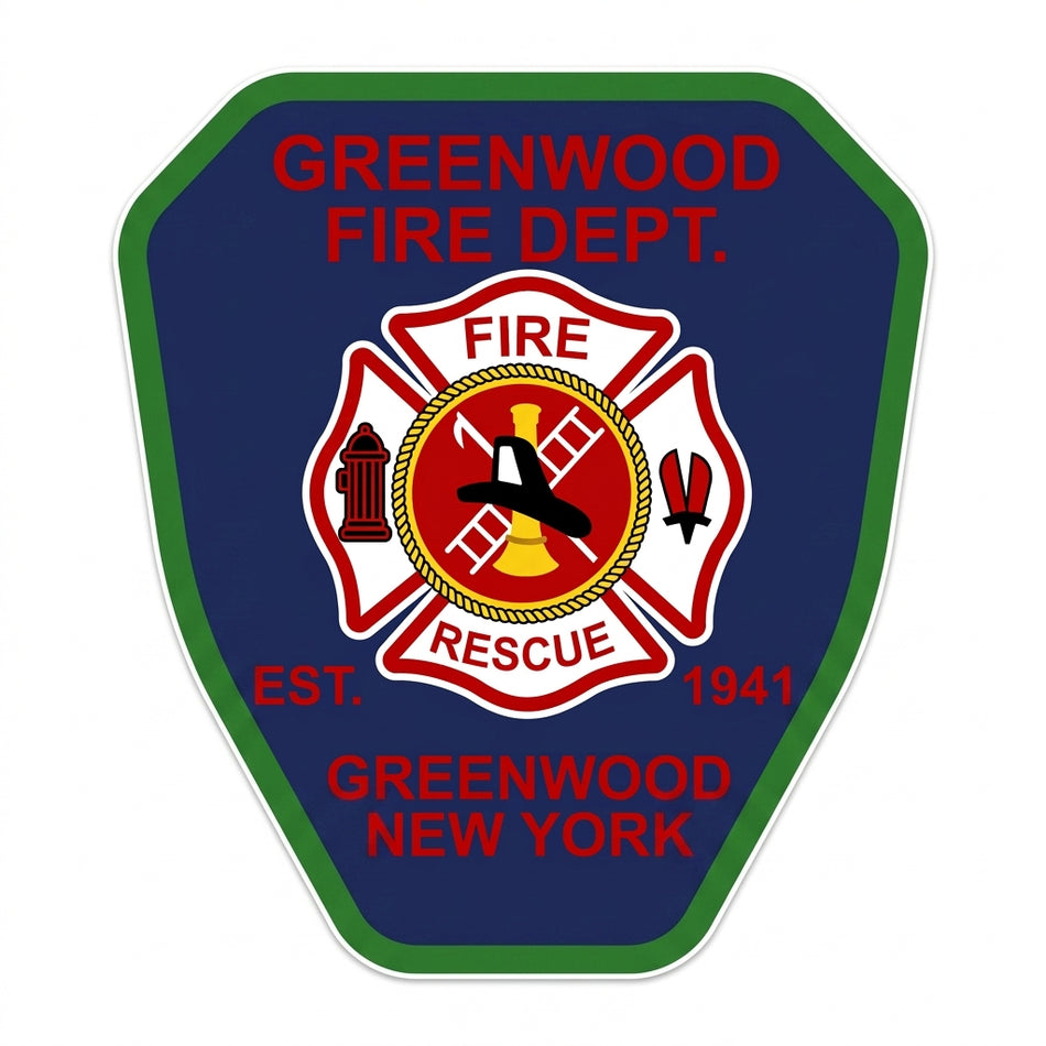 Greenwood Fire Dept. Window or Helmet Decal