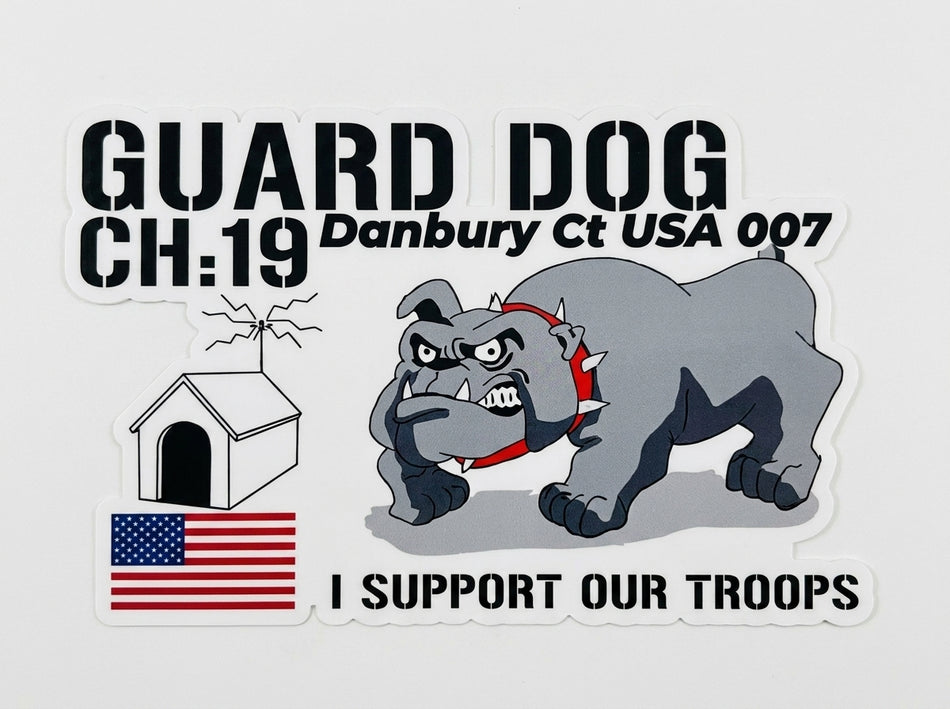 Guard Dog CH:19 Window or Helmet Decal (rctd.1)