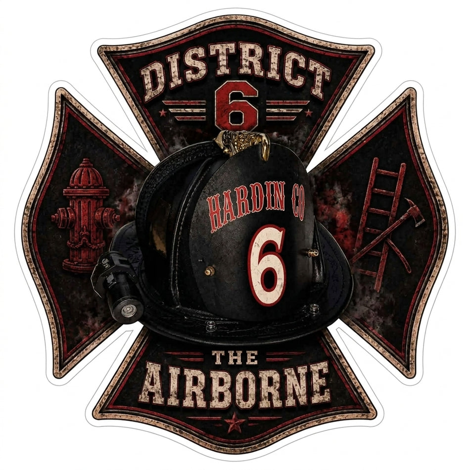 Hardin Company District 6 Customer Decal or Magnet (sqd.1)