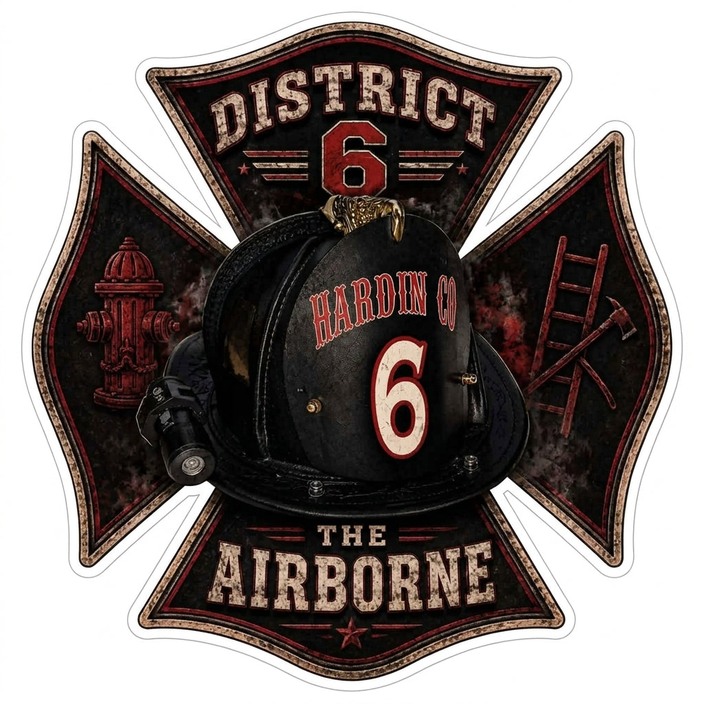 Hardin Company District 6 Customer Decal or Magnet economy non-reflective decal