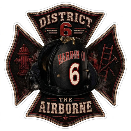 Hardin Company District 6 Customer Decal or Magnet economy non-reflective decal