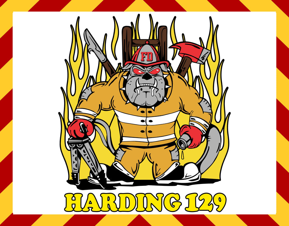 Harding 129 Hurst Bulldog Customer Decal