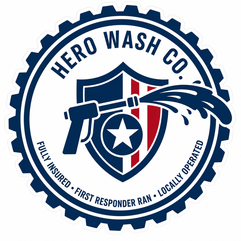 Hero Wash Company Customer Window or Helmet Decal (sqd.1)
