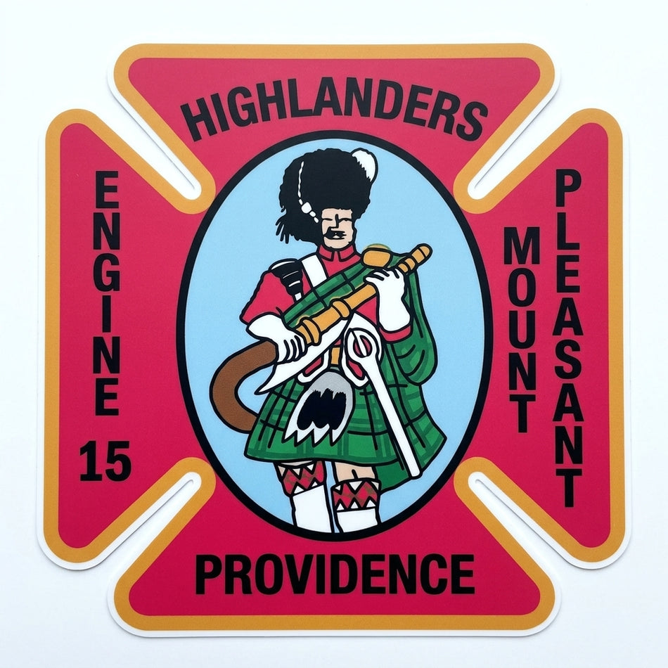 Highlanders Providence Window/Helmet Decal or MAGNET (sqd.1)