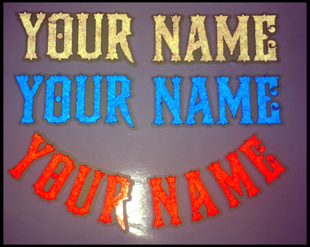 Glow Max Illuminating LHF Firehouse Helmet Name Decal - Powercall Sirens LLC