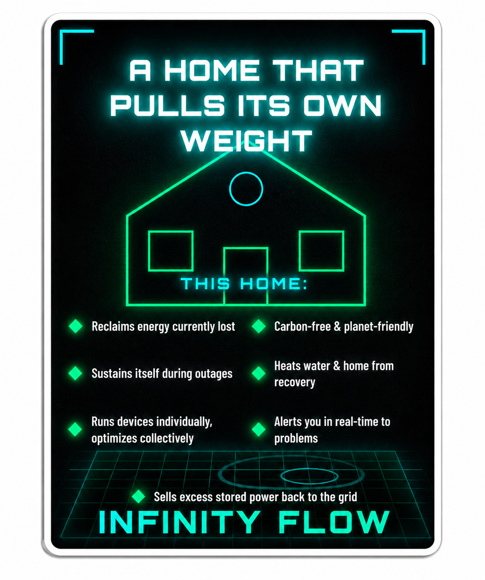 Infinity Flow Home Customer Decal – Economy Bulk Decals sqd.1