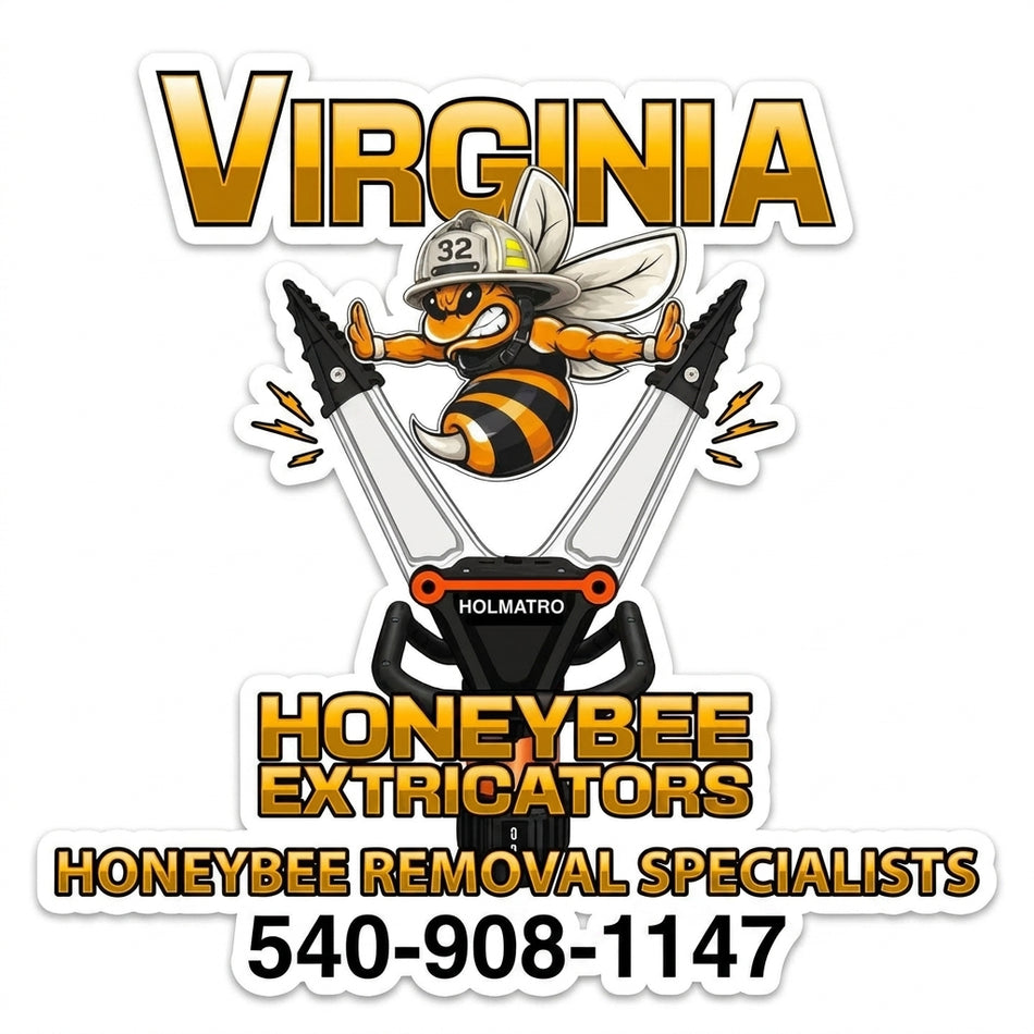 Virginia Honeybee Window/Helmet Decal or MAGNET