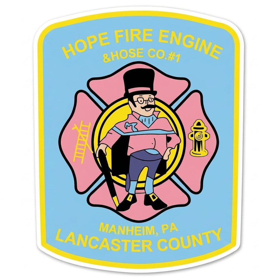 Hope Fire Engine Window/Hardhat Decal (sqd.1)