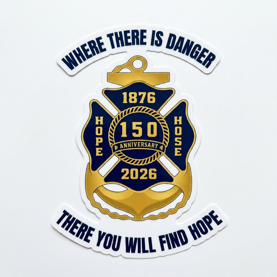 Hope Hose Find Hope Window/Helmet Decal or MAGNET (sqd.1)