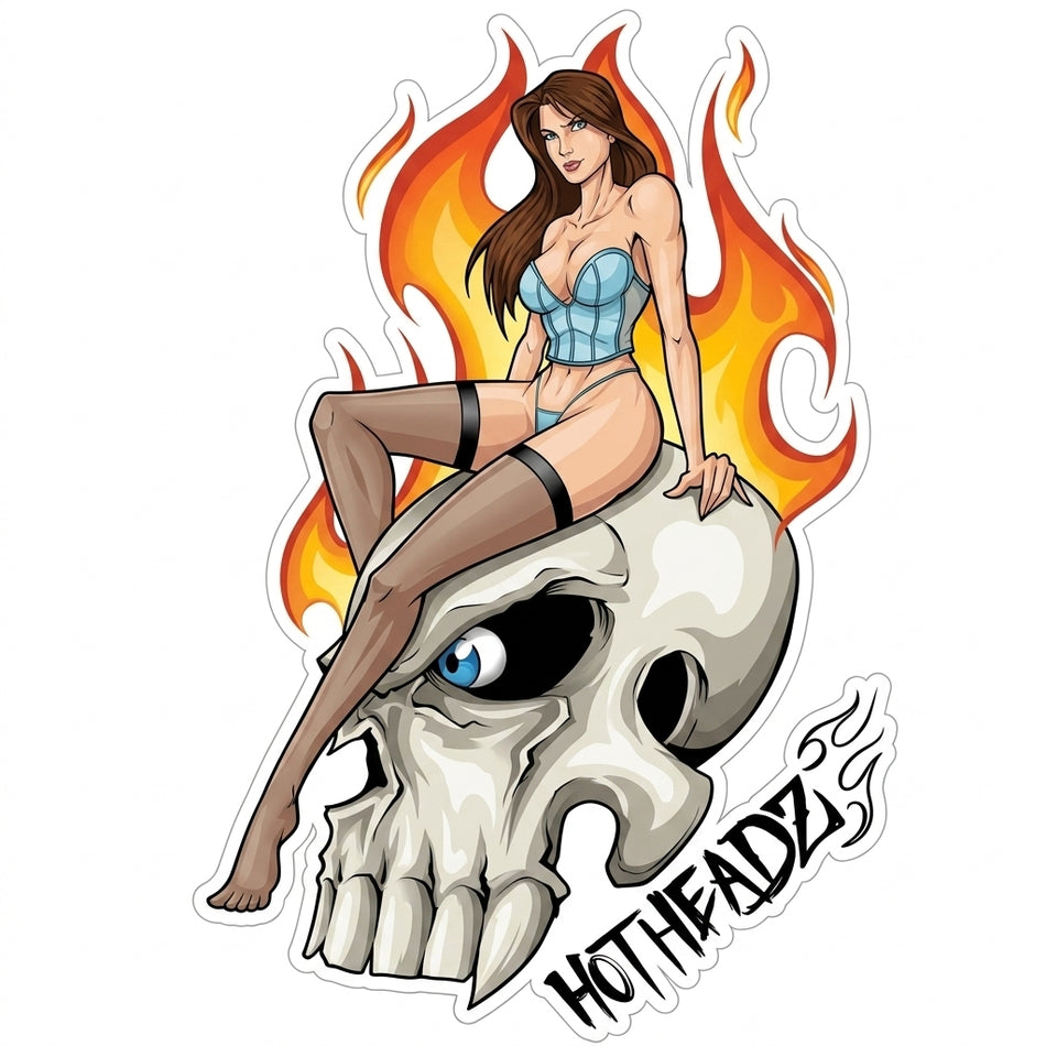Hot Headz Customer Window or Helmet Decal (sqd.1)