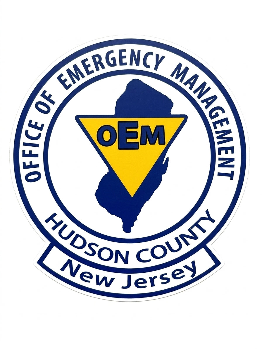 Hudson County Emergency Management Window/Helmet Decal or MAGNET