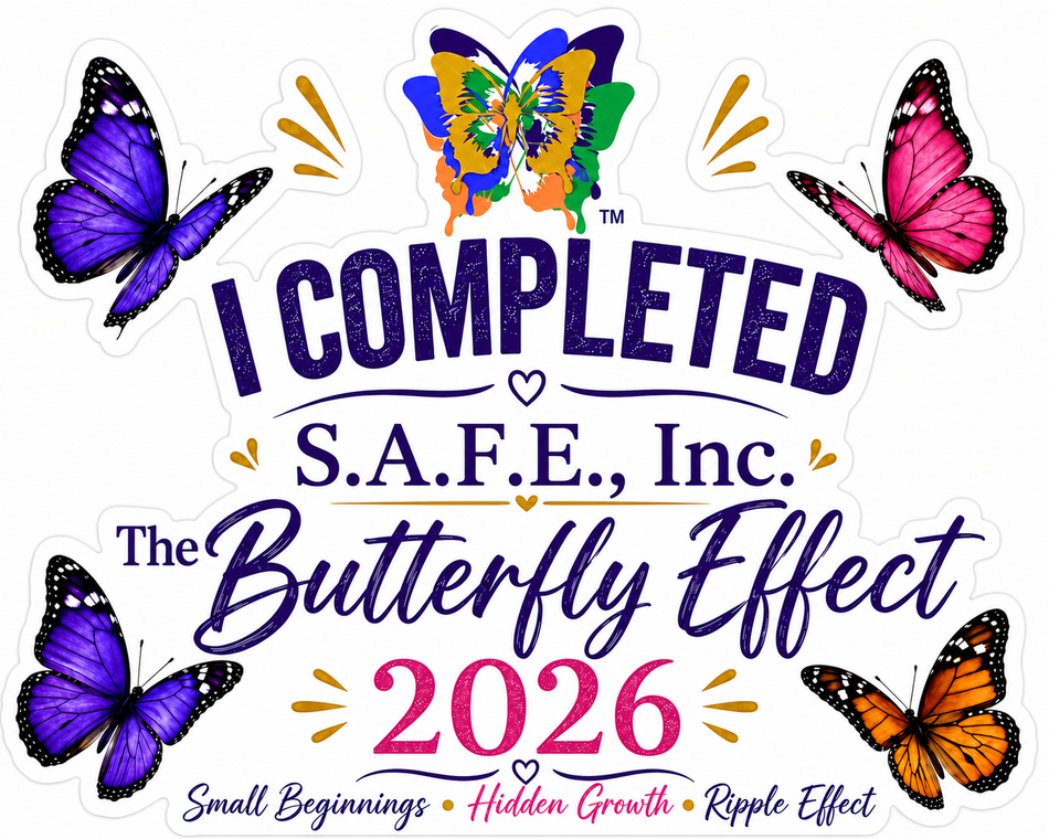 I Completed SAFE Sisters Window or Helmet Decal (sqd.1)