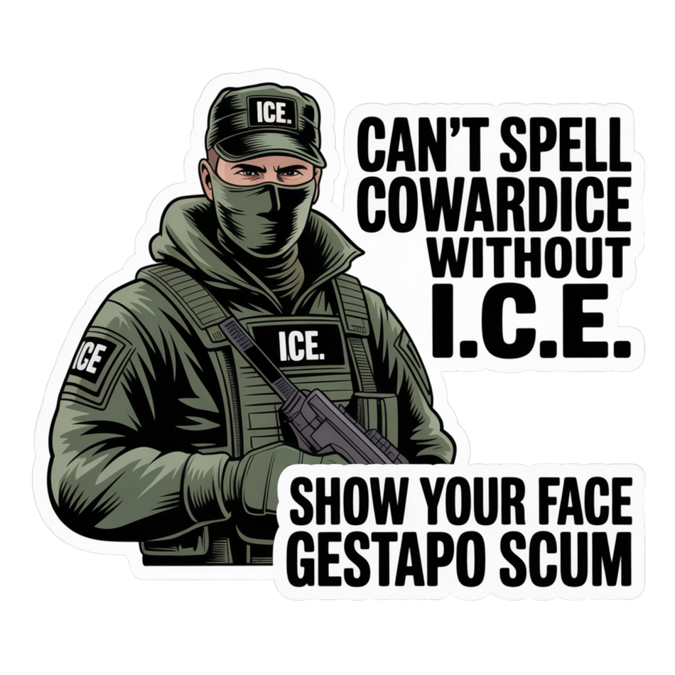 Abolish ICE Sticker/Car Sticker Anti-Trump Resistance Sticker, Social Justice Apparel Sticker, Vinyl Decal Sticker, Anti ICE Sticker