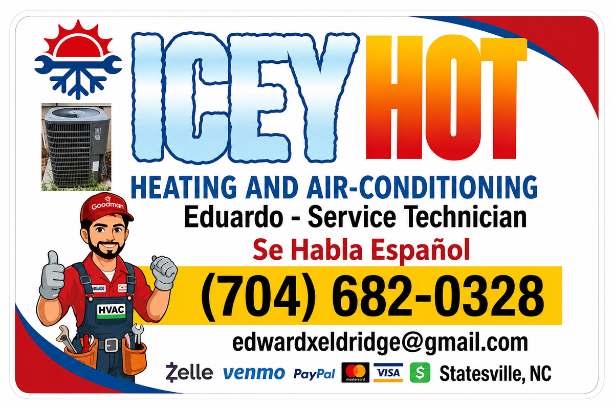 Icey Hot HVAC Custom Window or Helmet Decal economy bulk decal