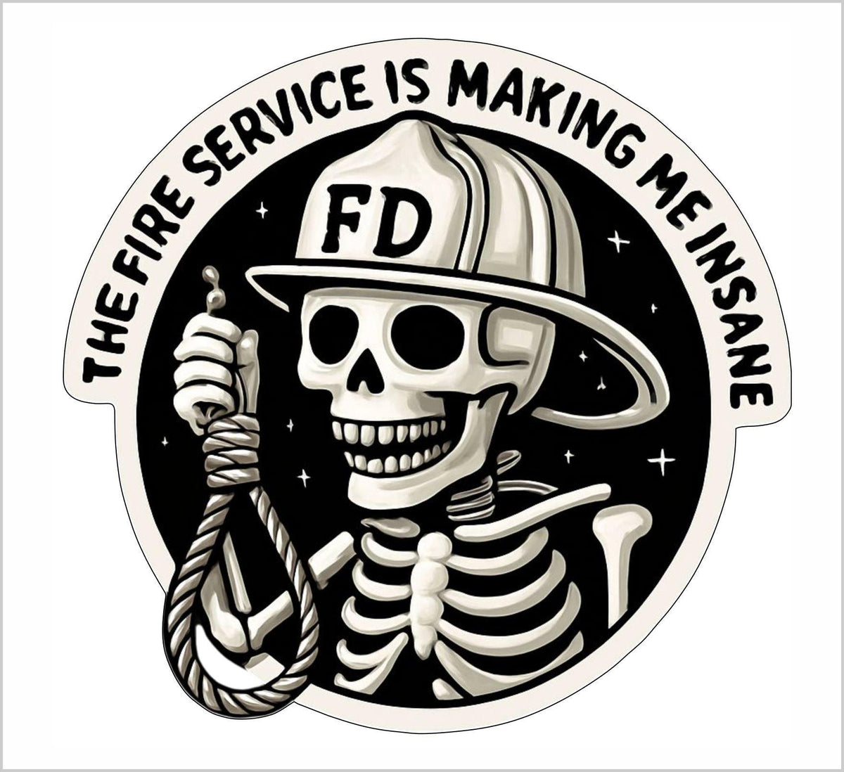 Firefighter Decal Sticker Fire Service Making Me Insane Firefighter Vo ...