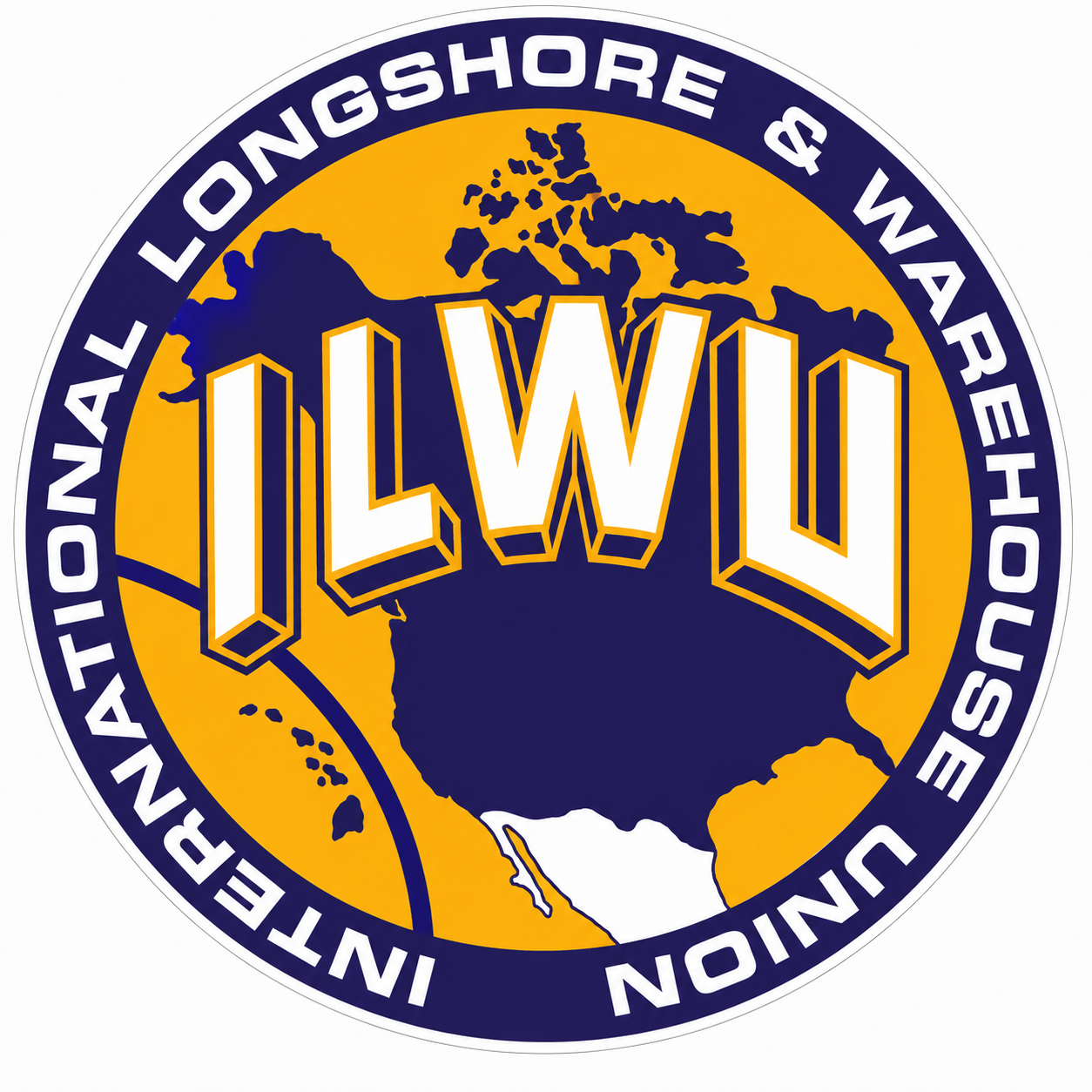 International Longshore ILWU Customer Decal or Magnet economy non-reflective decal
