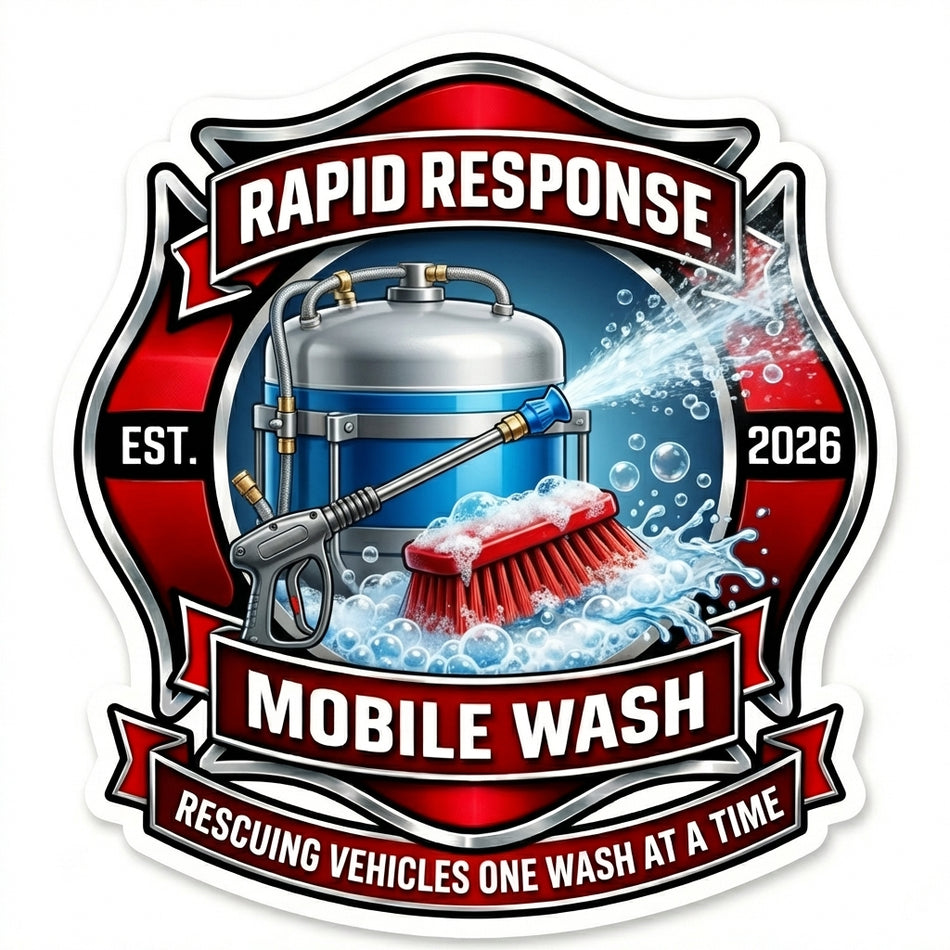 Rapid Response Mobile Wash Window/Helmet Decal or MAGNET