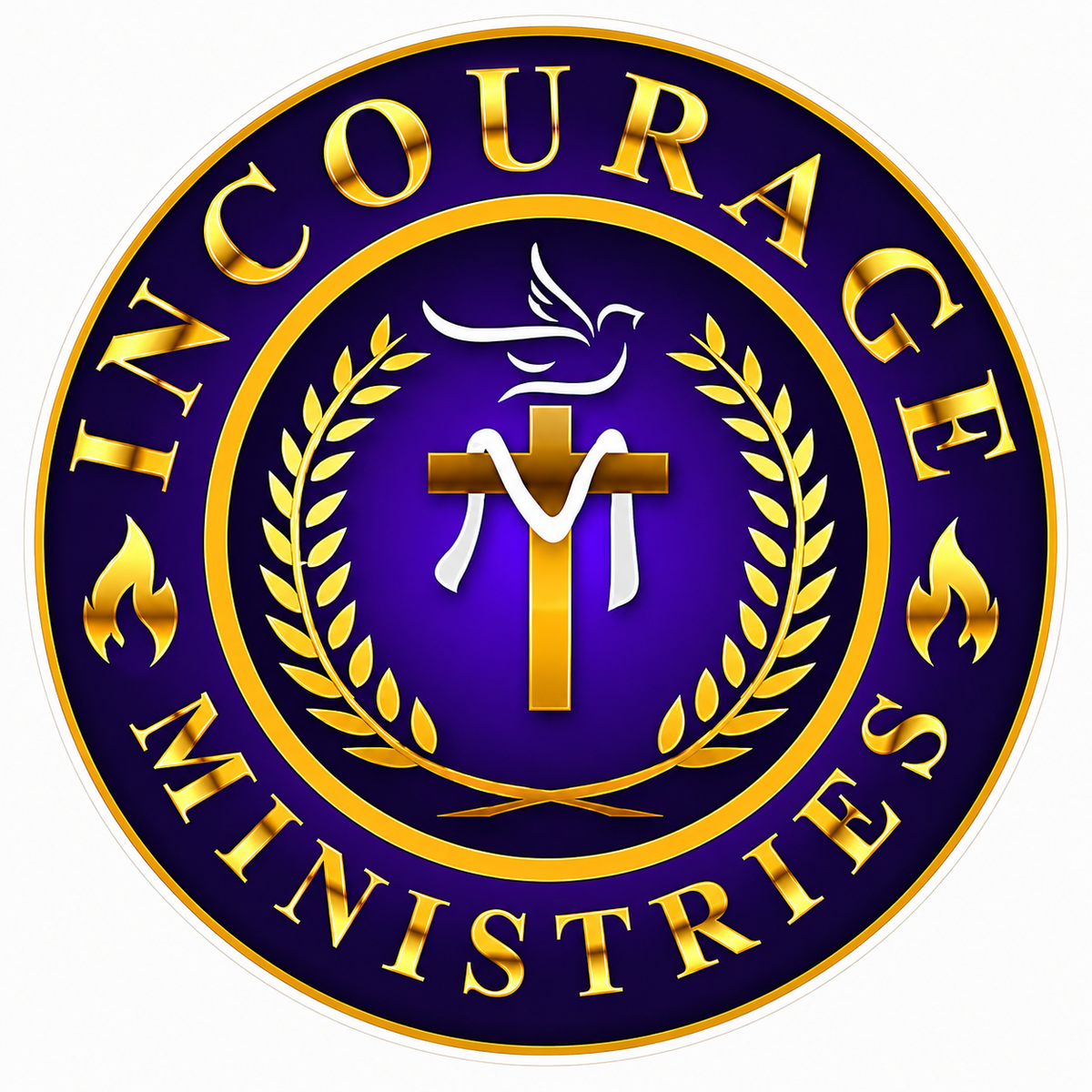 Incourage Ministries Customer Window or Helmet Decal economy non-reflective decal