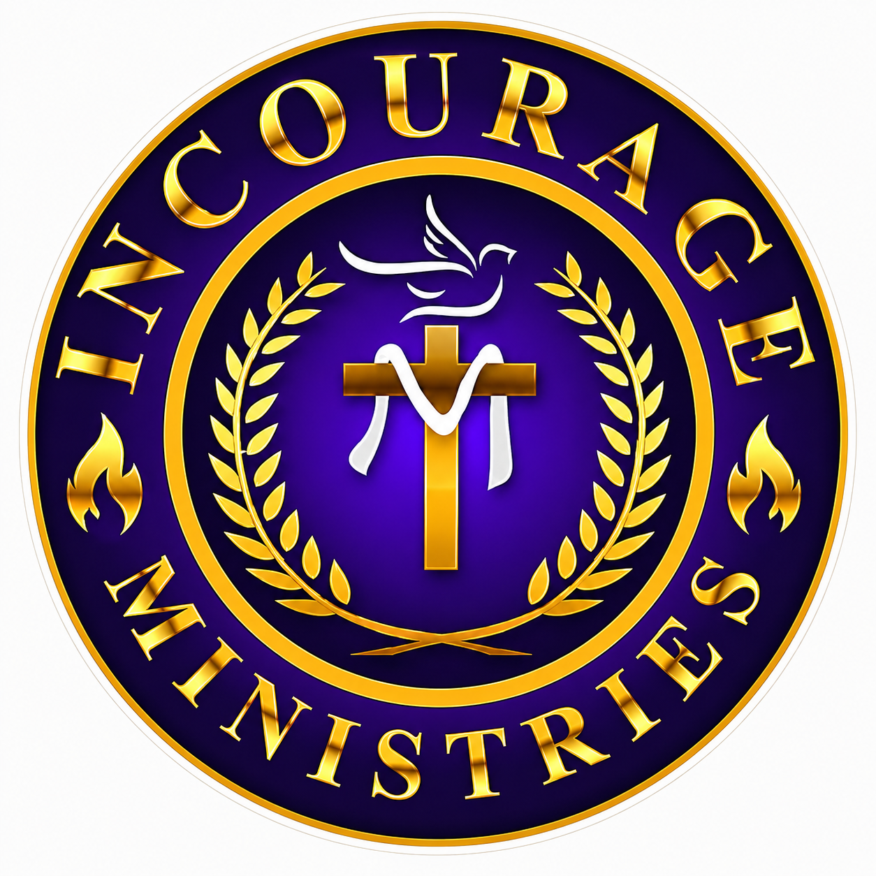 Incourage Ministries Customer Window or Helmet Decal economy non-reflective decal