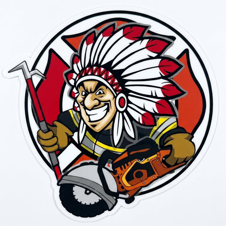 Indian Halligan K12 Window/Helmet Decal or MAGNET (sqd.1)