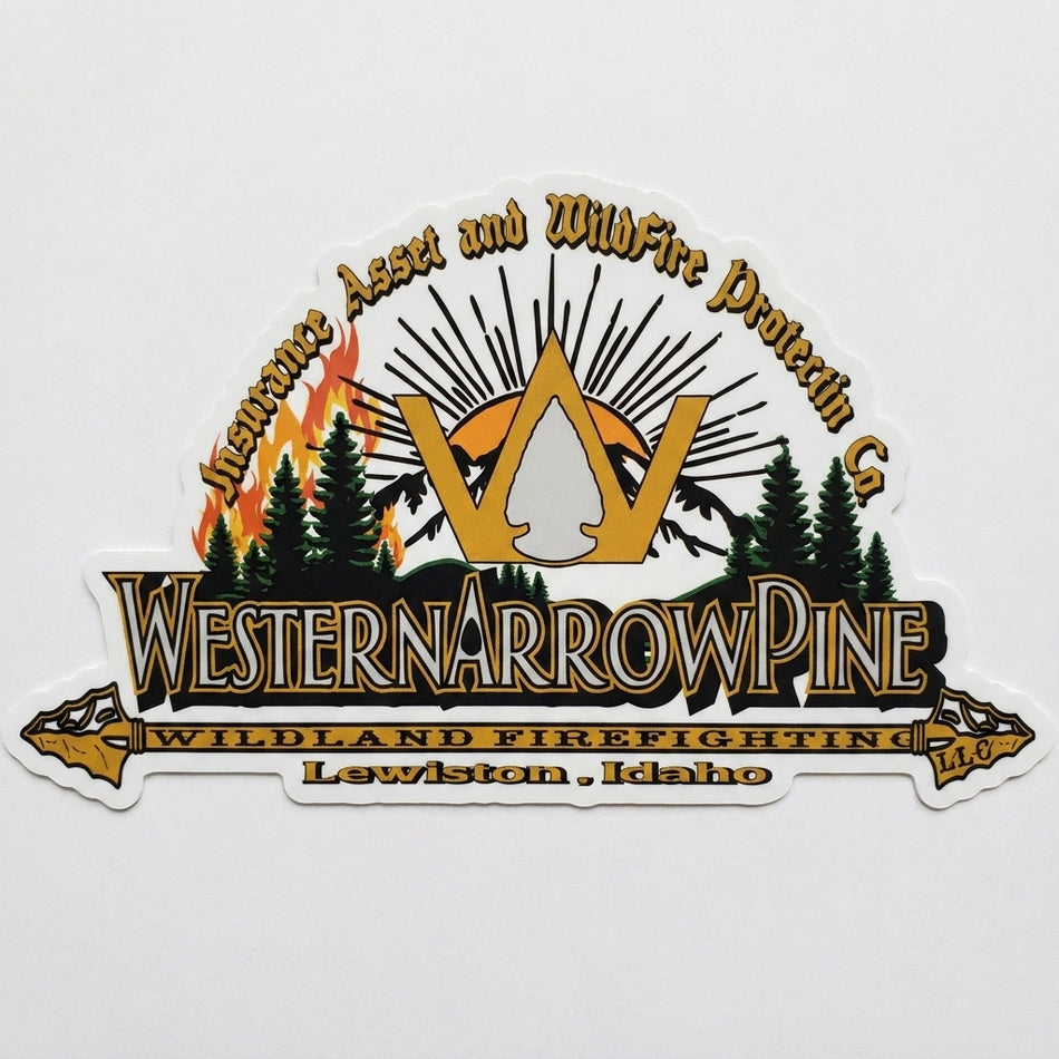 Western Arrow Pine Window or Helmet Decal (rct.1)