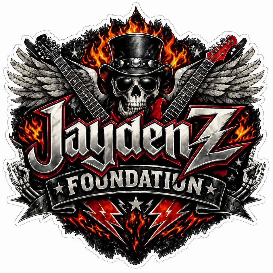 Jayden Z Foundation Customer Window or Helmet Decal (sqd.1)