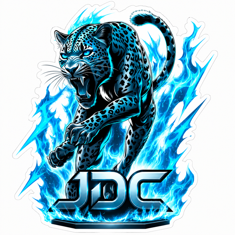 JDC Jaguar Window or Helmet Decal (sqd.1)