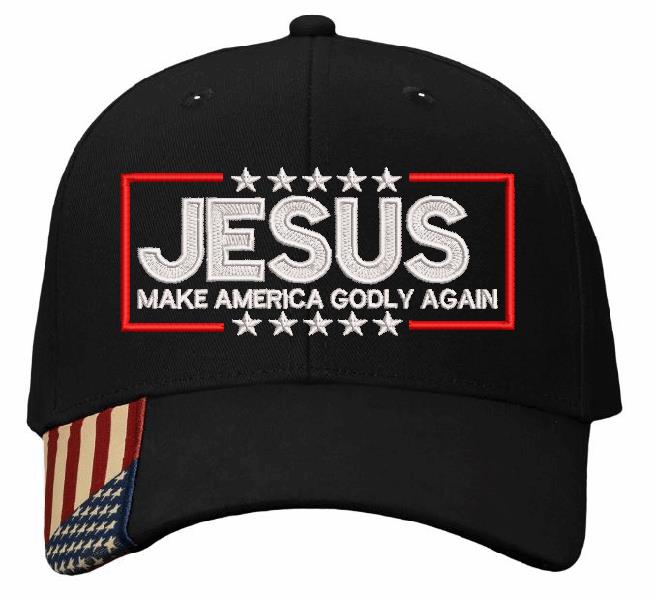 Christian Hats for Men & Women Jesus Make America Godly Again Hat