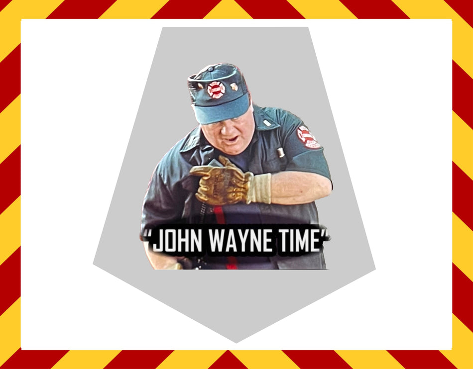 John Wayne Time Bullard Helmet Trapezoid Decal