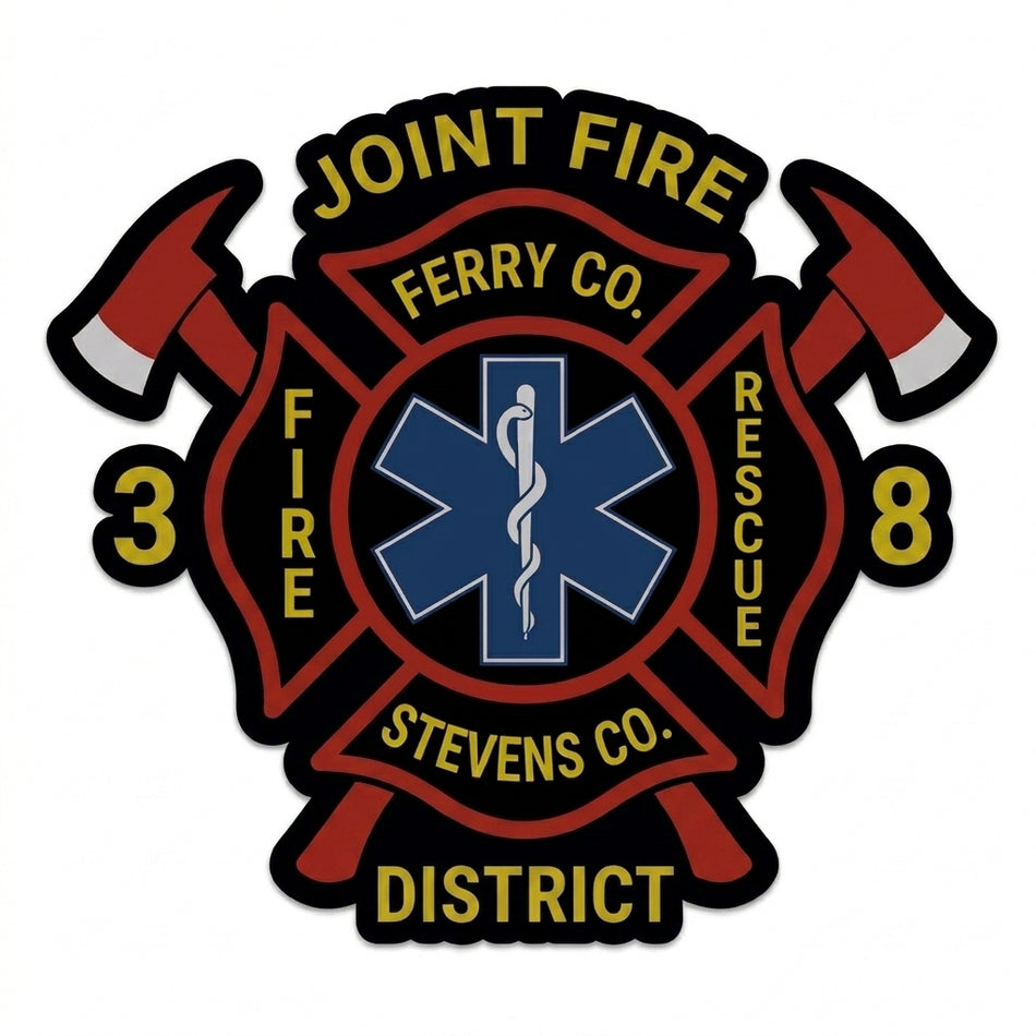Joint Fire District Window/Helmet Decal or MAGNET