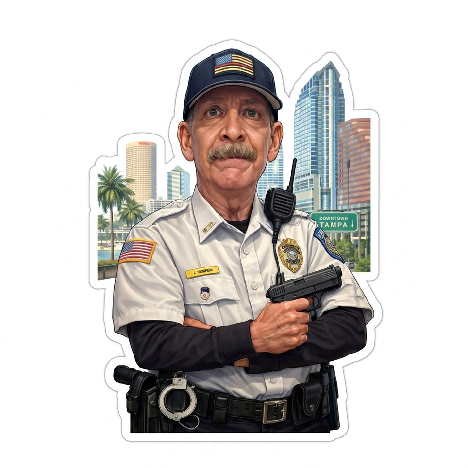J. Thompson Officer Window/Helmet Decal or MAGNET (sqd.1)