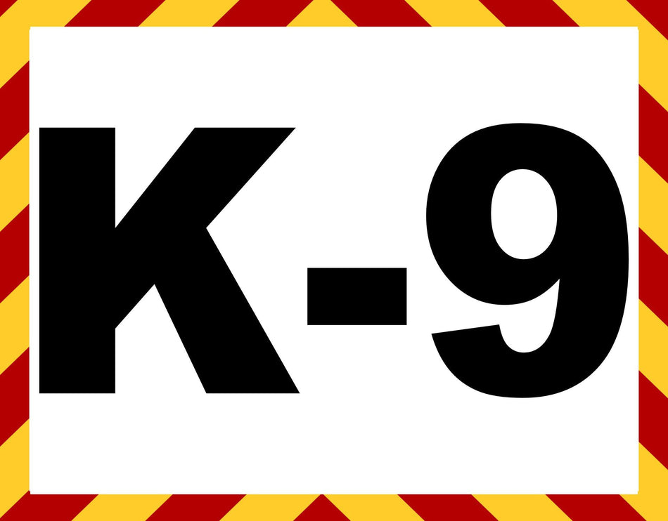 Window Decal -  K-9 Police Window Decal