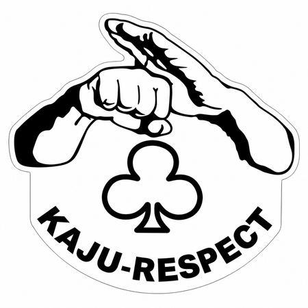 KAJU  Rescpect Customer Window or Helmet Decal economy non-reflective decal