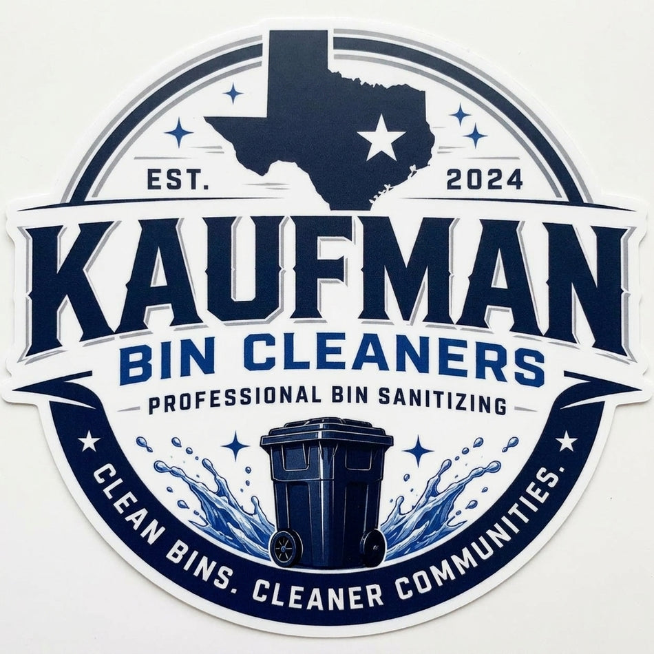 Kaufman Bin Cleaners Window/Helmet Decal or MAGNET (sqd.1)