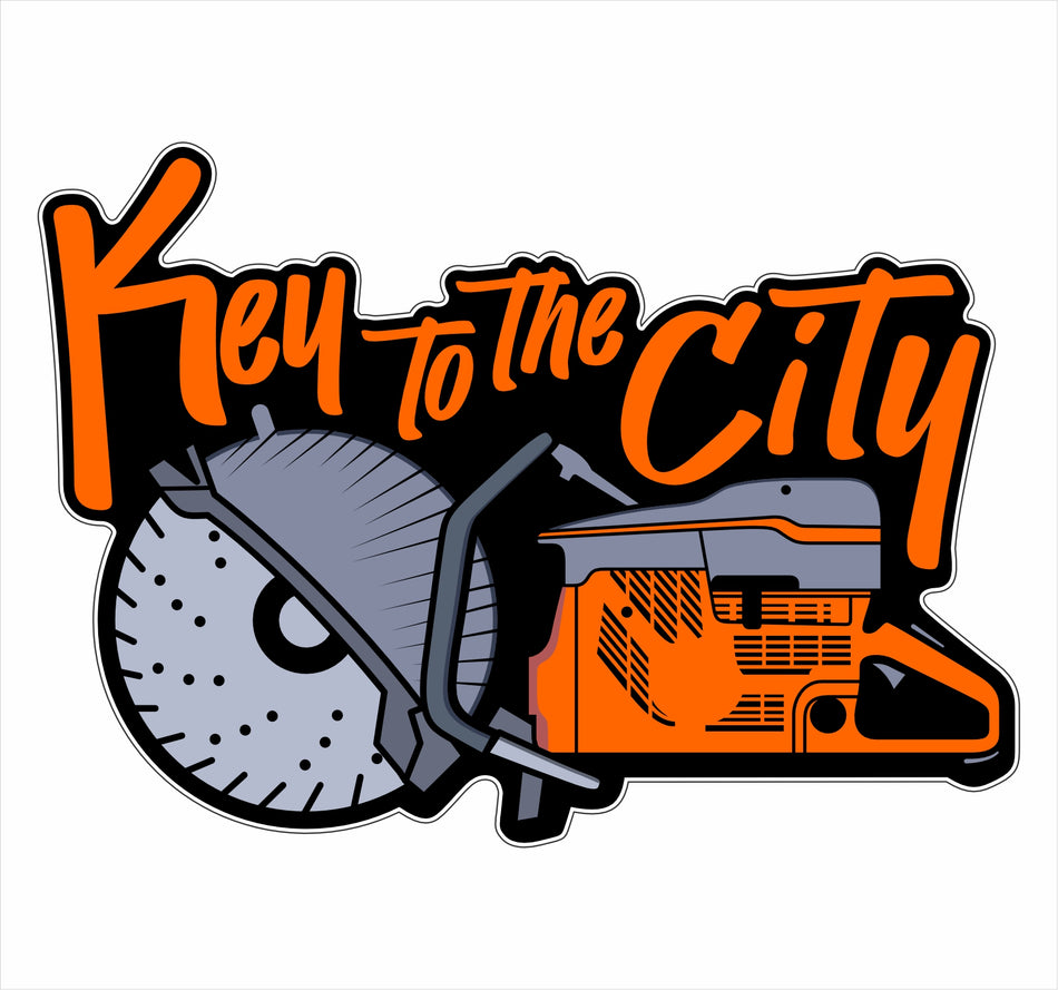 Window Decal - Key to the City Design
