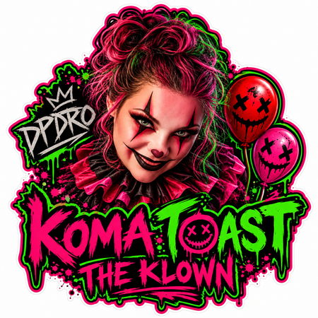 komatoast PREMIUM Customer Window or Helmet Decal (sqd.1)