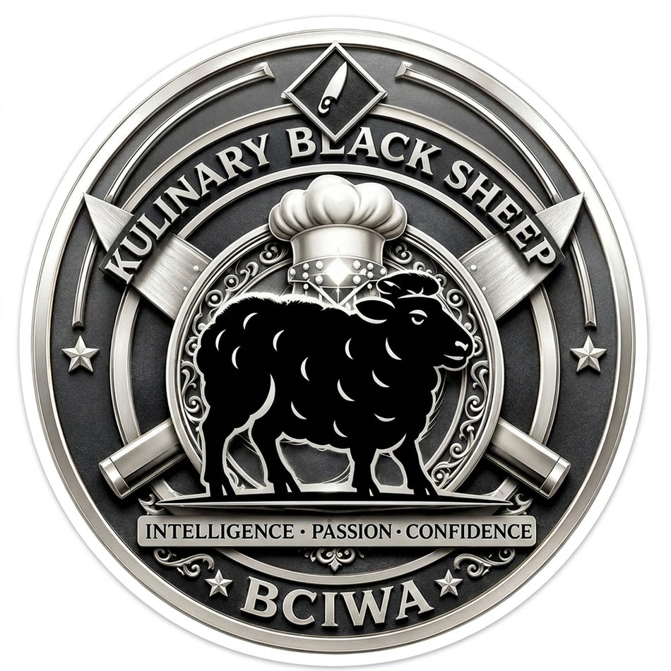 Kulinary Black Sheep Window/Helmet Decal or MAGNET (sqd.1)