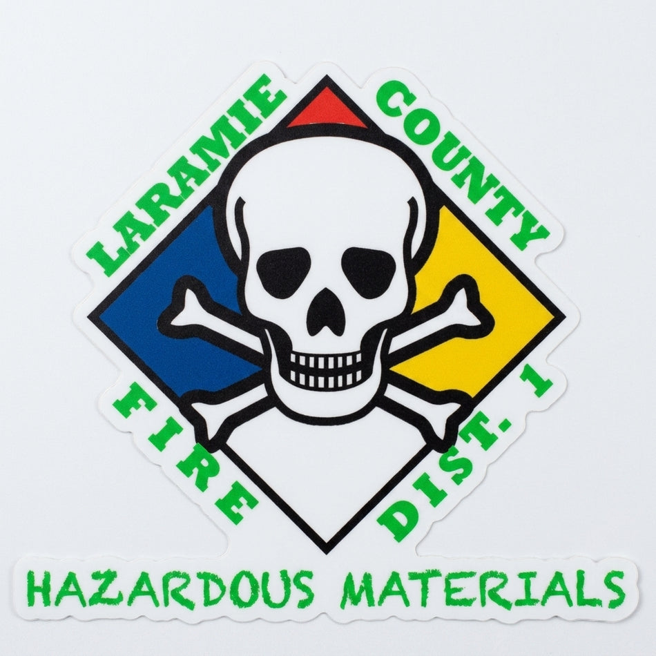 Laramie County Fire District Window/Helmet Decal or MAGNET (sqd.1)