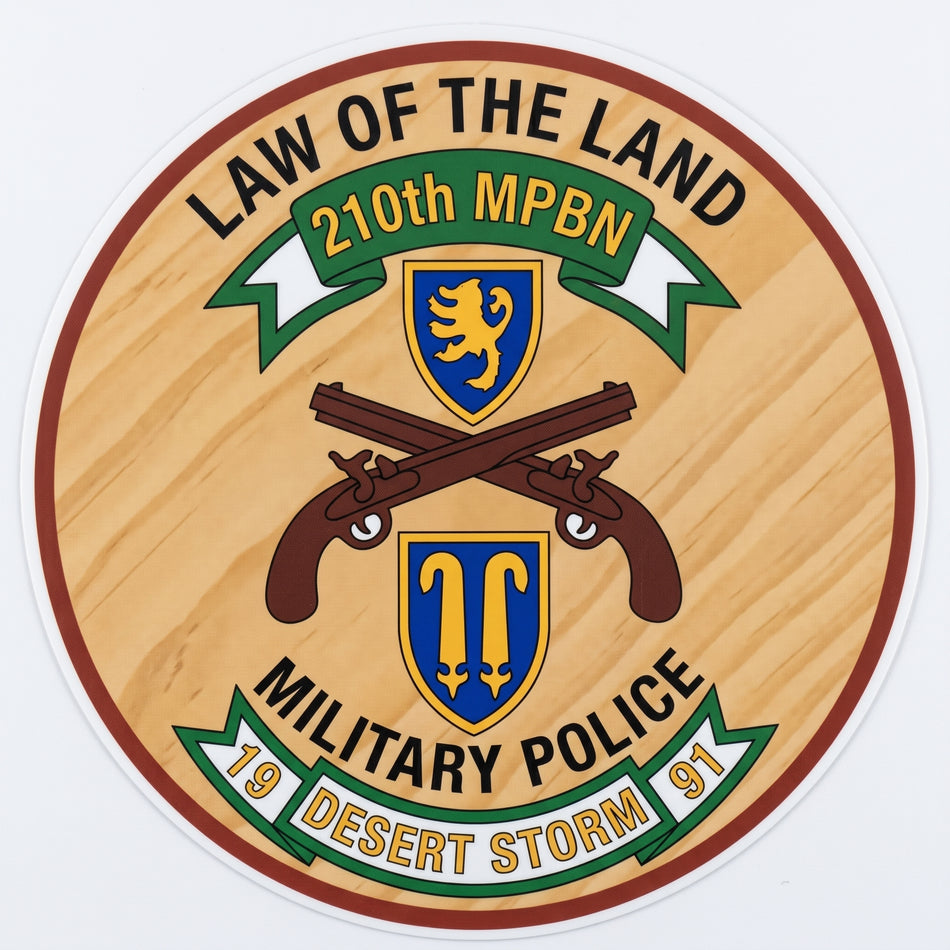 Law of the Land Military Police Window/Helmet Decal or MAGNET (sqd.1)